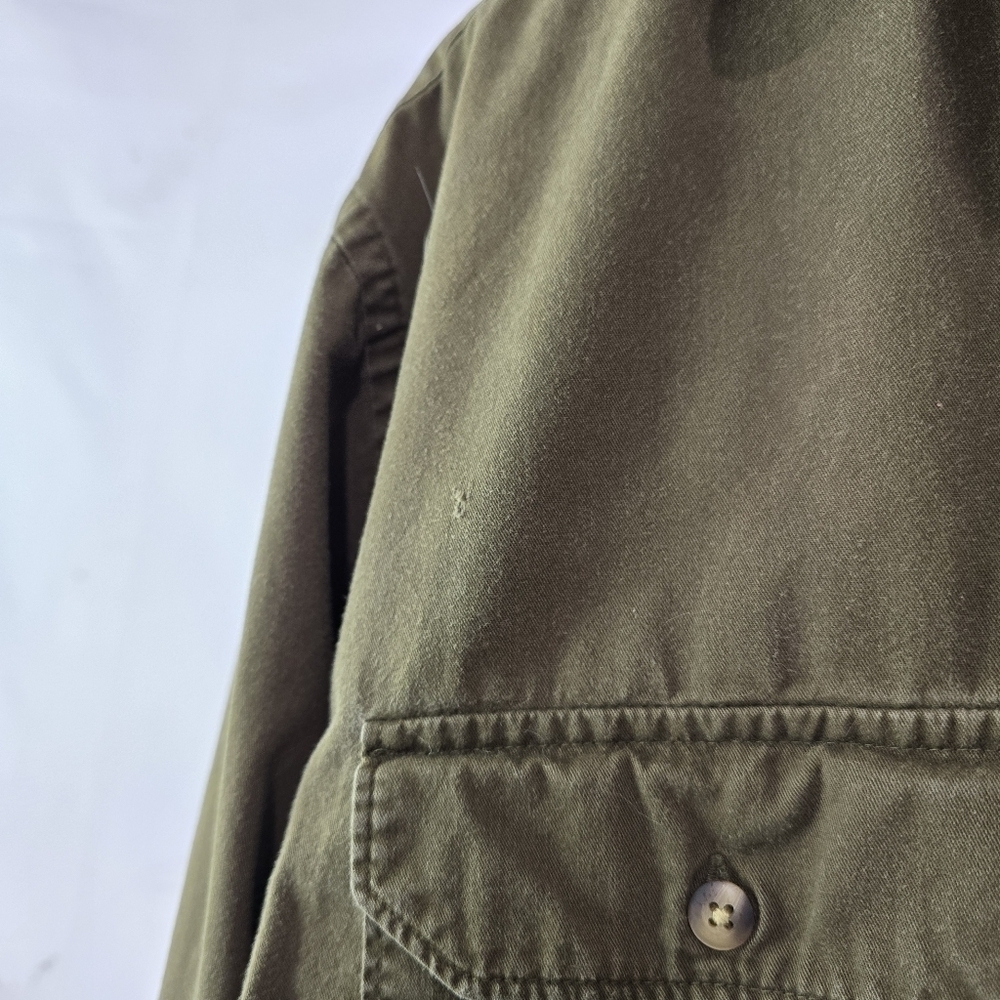 St Johns Bay Shirt Mens Medium Brown Long Sleeve Button Lightweight Bay Twill - Picture 11 of 15